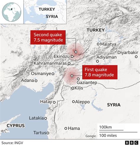 15 km, hit three weeks after a massive quake that killed more than 50,000 people in Turkey and Syria. . Bbc turkey earthquake